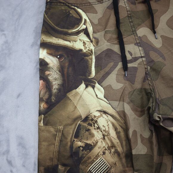 The Mountain Shorts Mens 30 Camouflage Military Bulldog Drawstring Bottoms - Picture 13 of 16